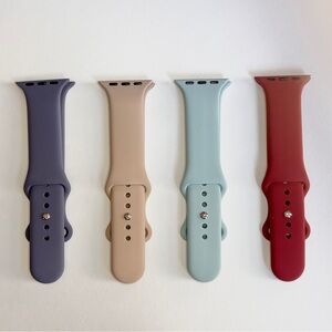 Set of Four Silicone New Watch Bands 38/40/41